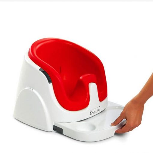 Kursi Makan dan Highchair Ingenuity Baby Base 2in1 Booster Seat – Red