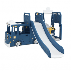 Activity Toys Happy Play Bus Slide Swing 3in1 – Blue
