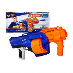 Pretend Play Pistol Mainan Nerf Gun N-Strike Elite Surgefire + Papan Target Otomatis