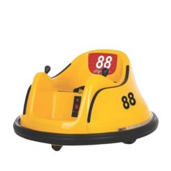 Motor/Mobil Aki Bumper Car Mini Bombomcar – Yellow (Termasuk Remote Control)