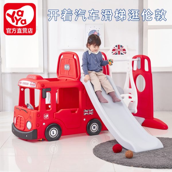 Yaya Tayo Bus 4in1 Slide and Swing - Red - Mamasewa.com