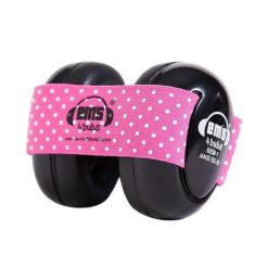 Ems Baby Earmuff - Black with Pink