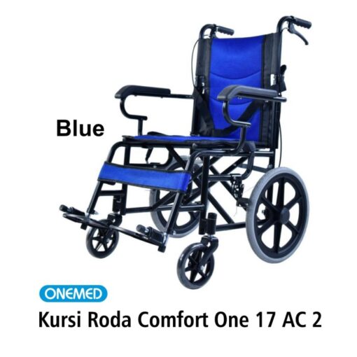 Kursi Roda Travelling Kursi Roda Onemed Comfort One 17 AC 2 – Blue