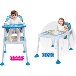 Kursi Makan dan Highchair Baby Safe Separable High Chair Kursi Makan Bayi – Blue
