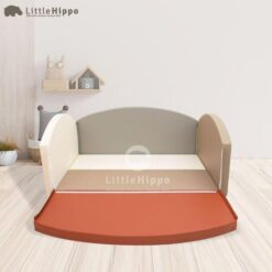 Little Hippo Bumperbed Large - Classic Mahagony
