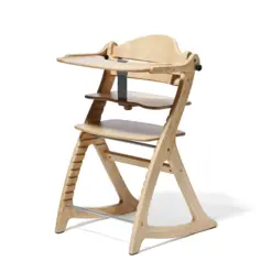 Yamatoya Sukusuku GL High Chair With Table & Guard – Natural
